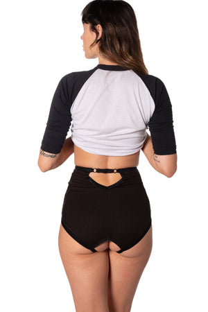 Cotton ouvert underwear