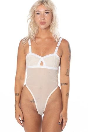 Mesh thong bodysuit