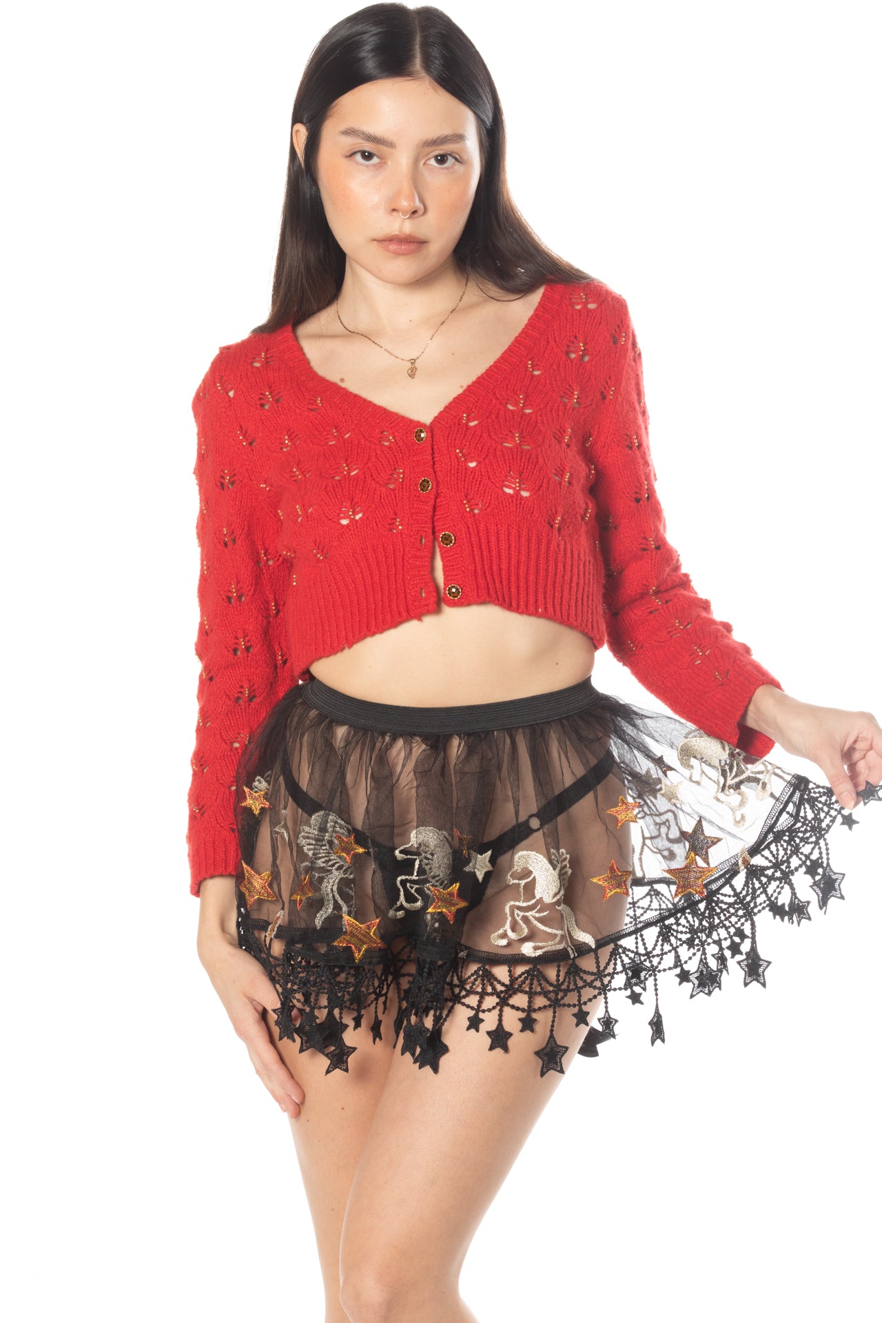 Intergalactic Coquette Micro Skirt