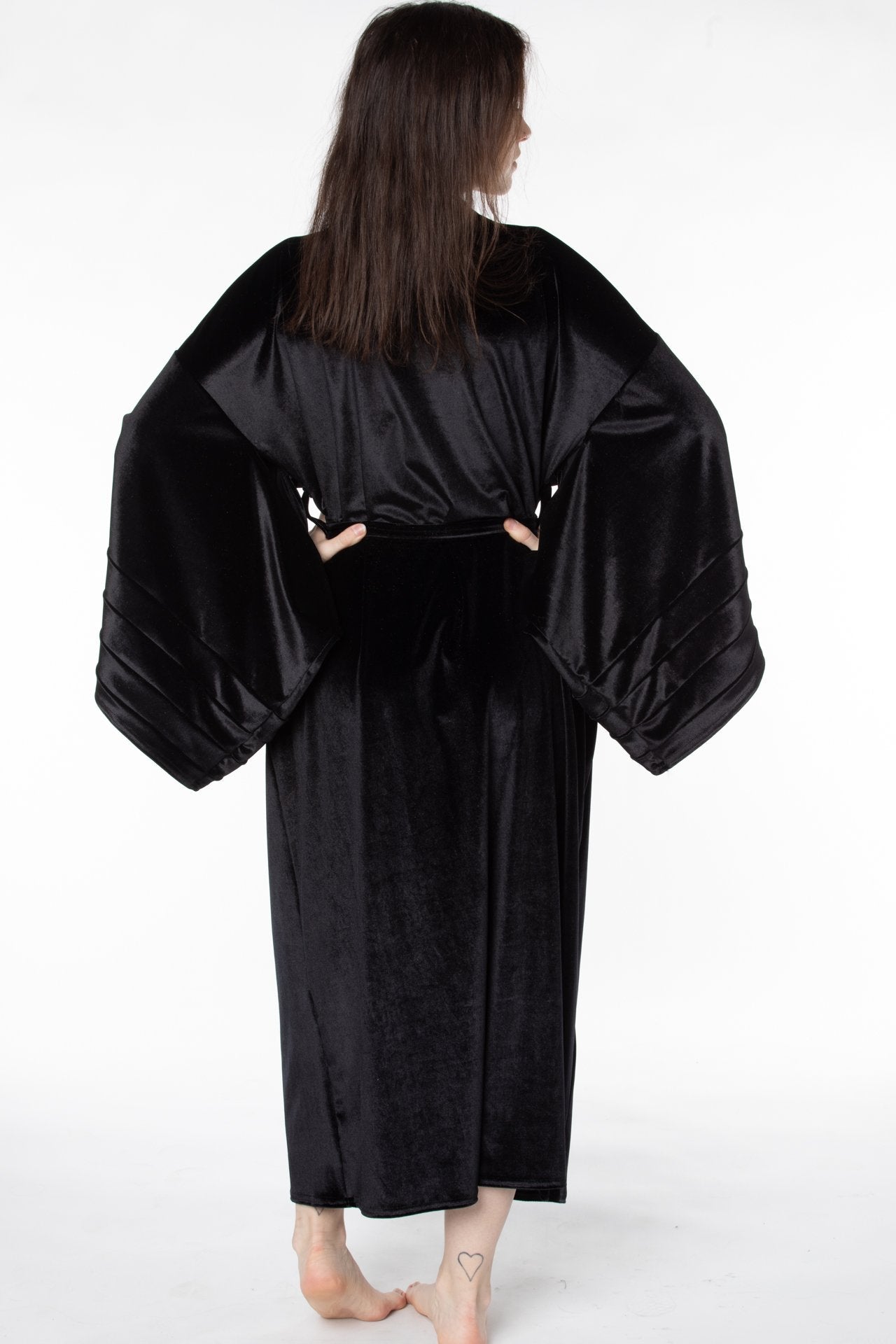 Velvet full length robe