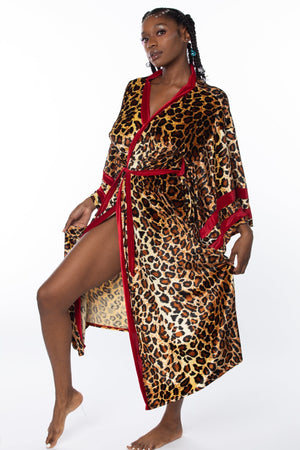 Velvet full length robe