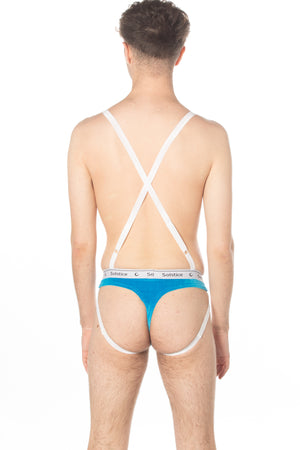 Velvet suspender harness jock