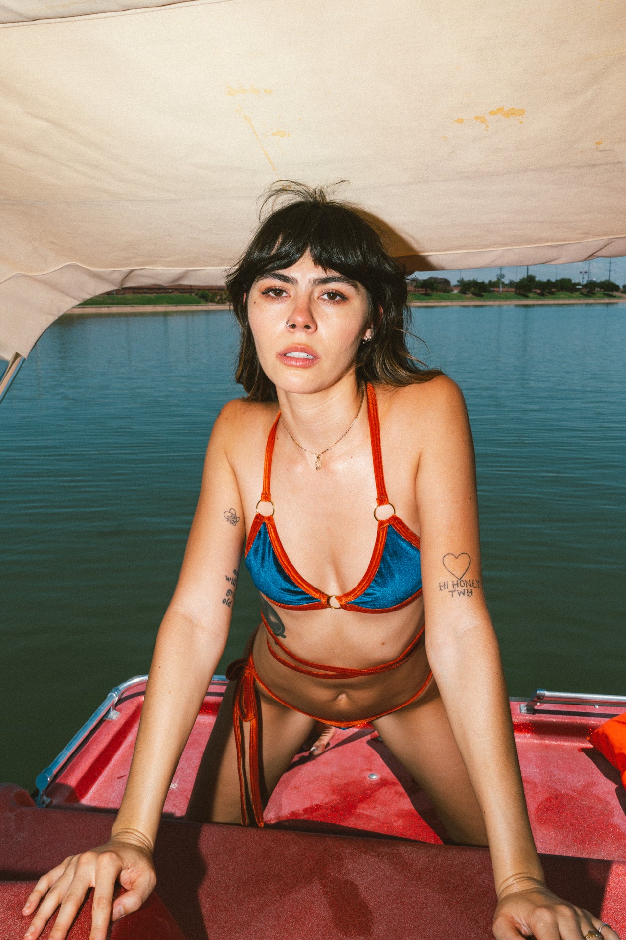 Neptune Velvet Pirouette Swim Top