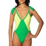 Grasshopper Deep-V One-Piece Swimsuit