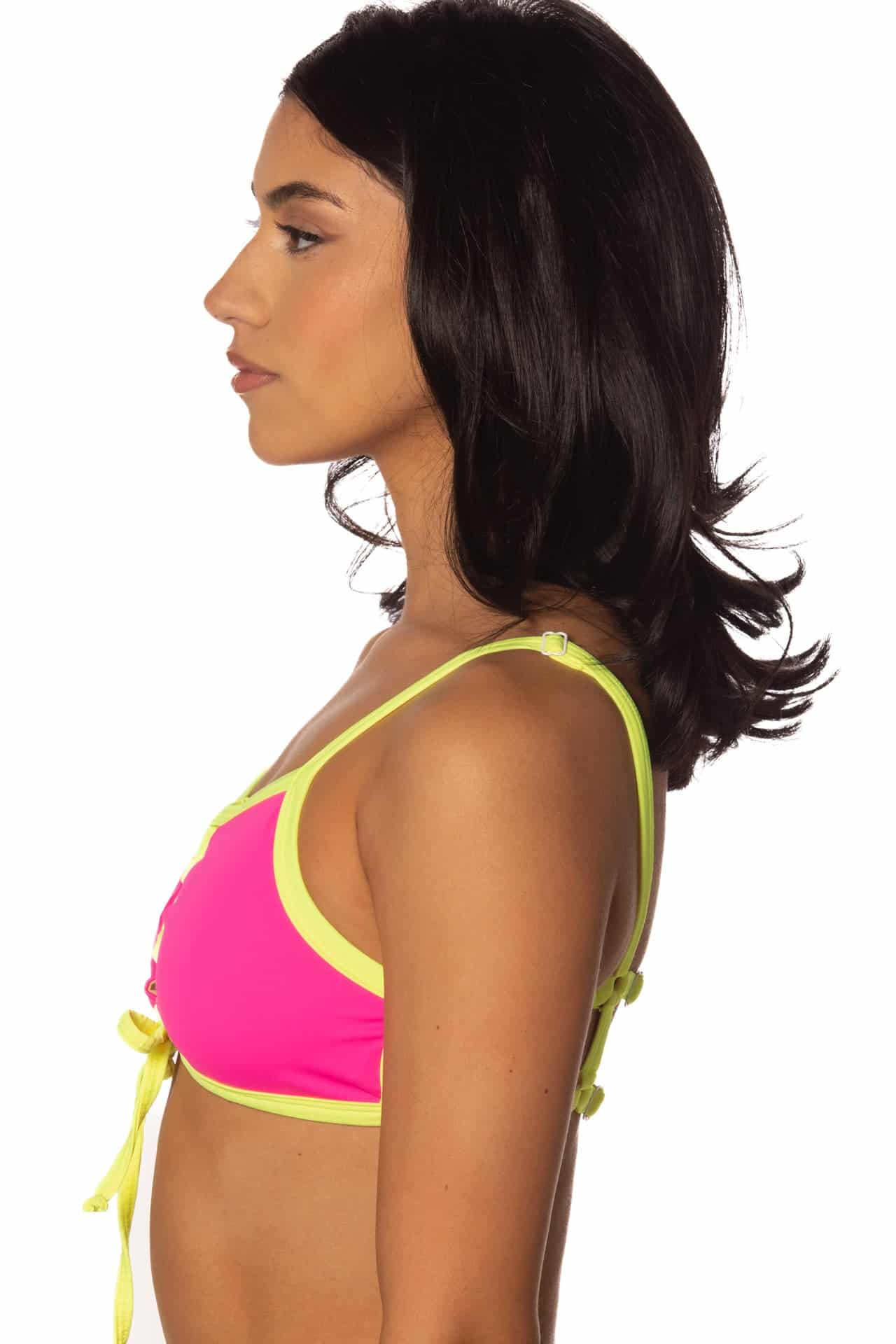 Retroletta Lace-Up Swim Top