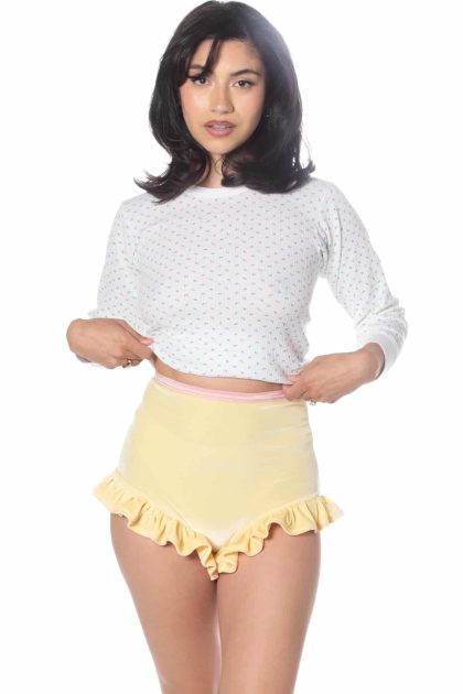 Velvet Ruffle Shorties