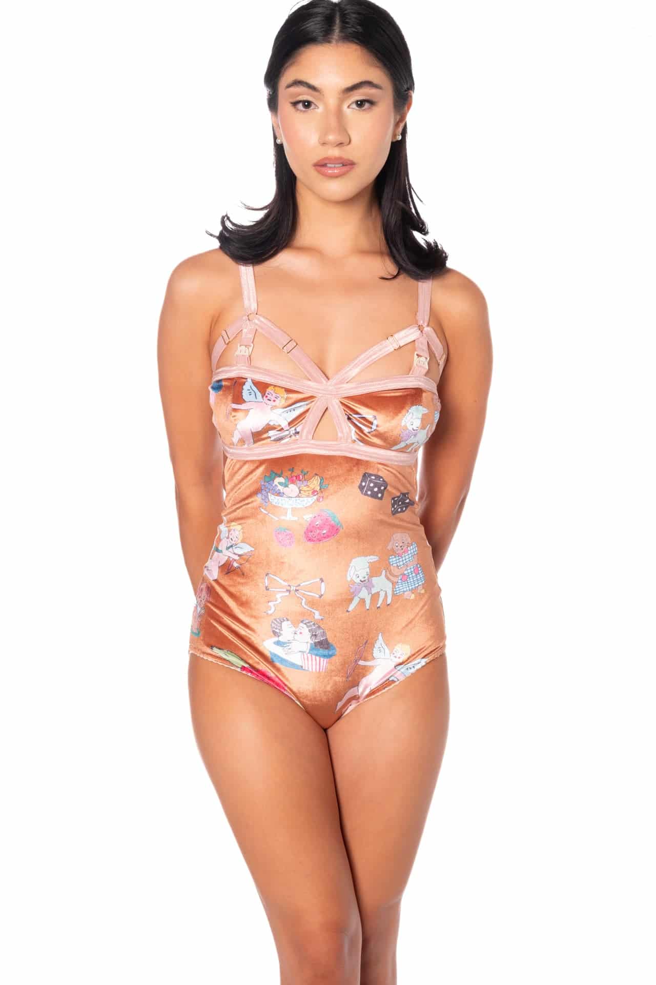 Alexis10-12-23Studio-16 Velvet V-Strap Nursing Bodysuit