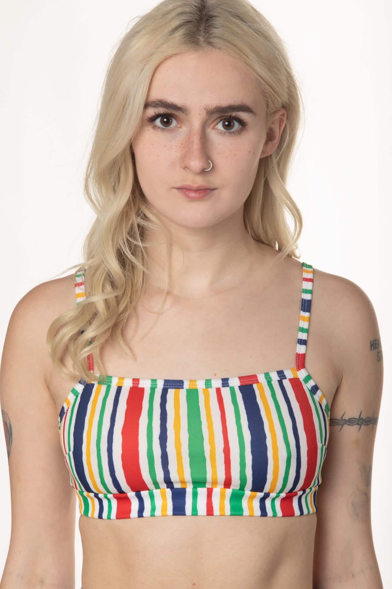 Fruit Stripe Track Bralette