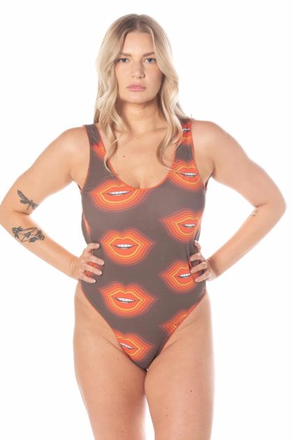 Cotton Scoop Neck Thong Bodysuit