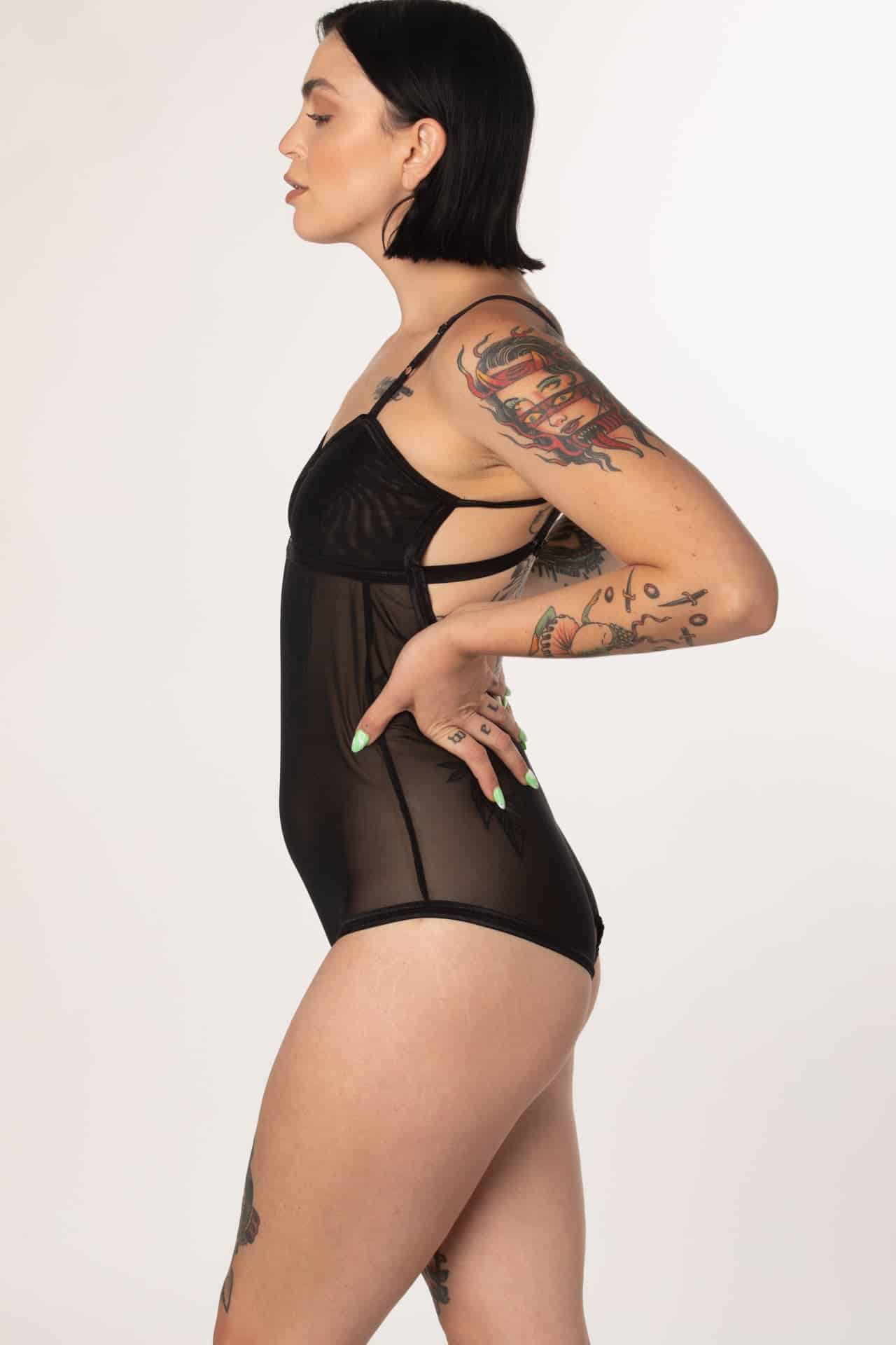 MESH OUVERT BODYSUIT