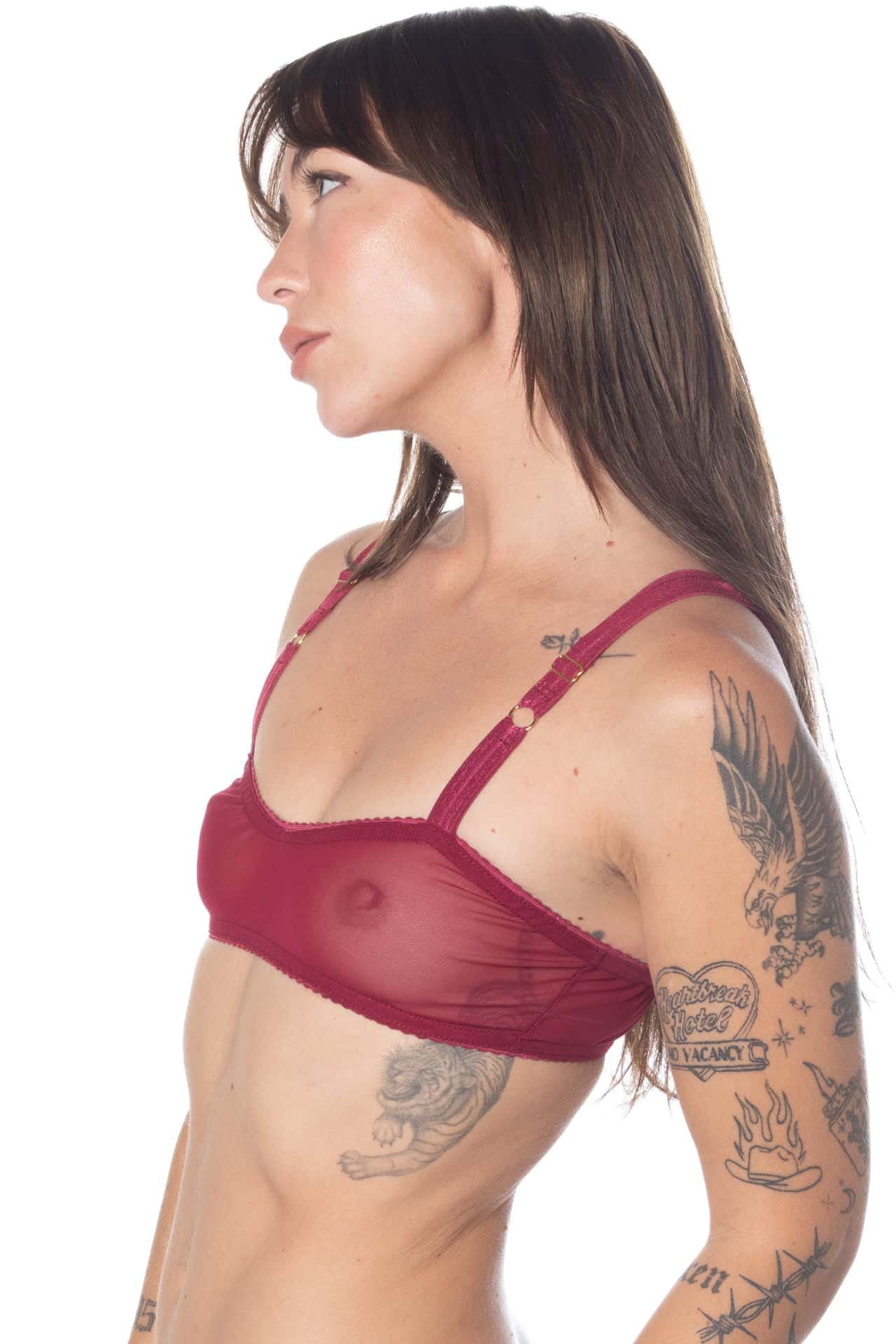 Brooklynn01-29-25StudioCrops-3 Cherry Coded Mesh Sweetheart Bralette