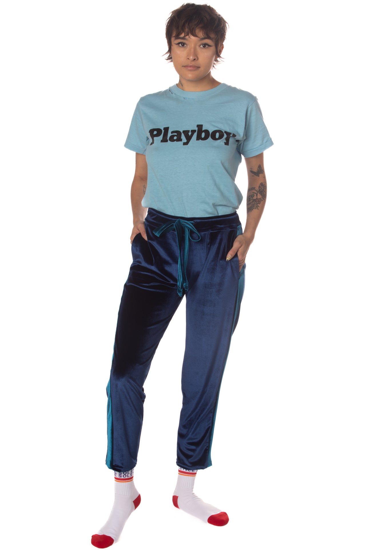 Equinox Velvet Track Pants