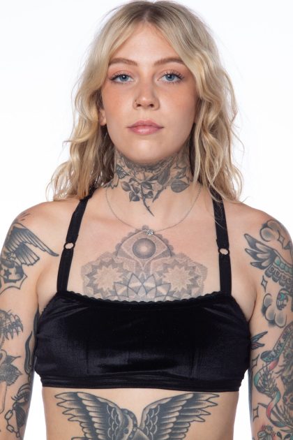 Velvet Crossback Bralette