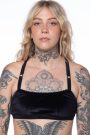 Velvet Crossback Bralette