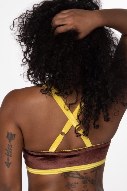 Mariposa Velvet Crossback Bralette