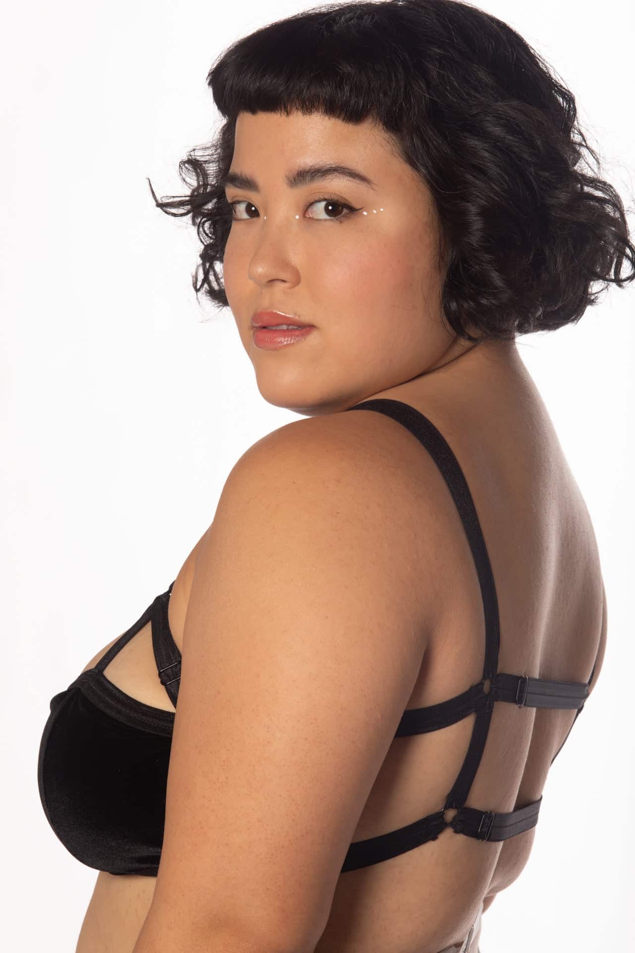 Velvet V-Strap Bralette