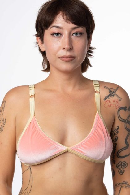 Hubba Hubba Velvet Triangle Bralette