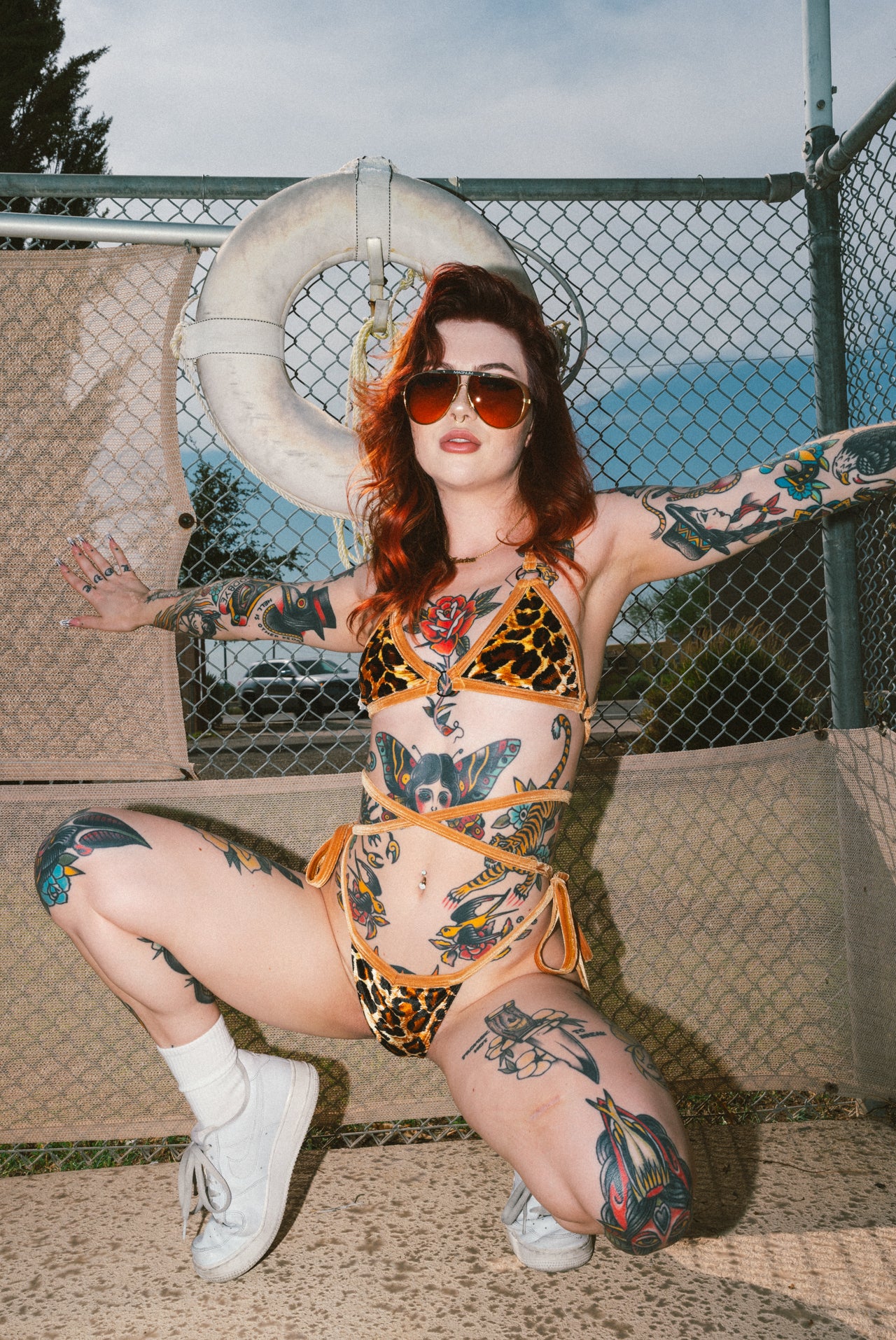 Lynx Velvet Pirouette Swim Top