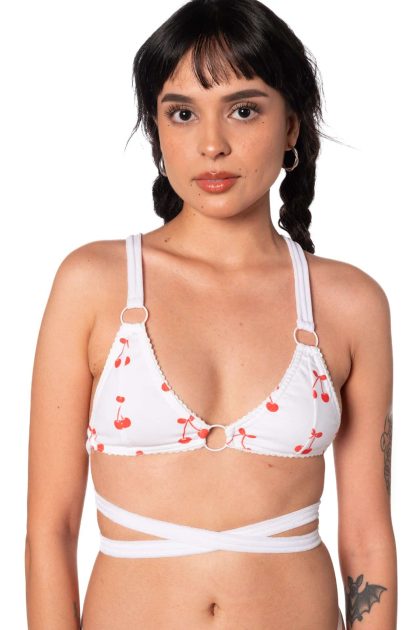 cotton triangle bra