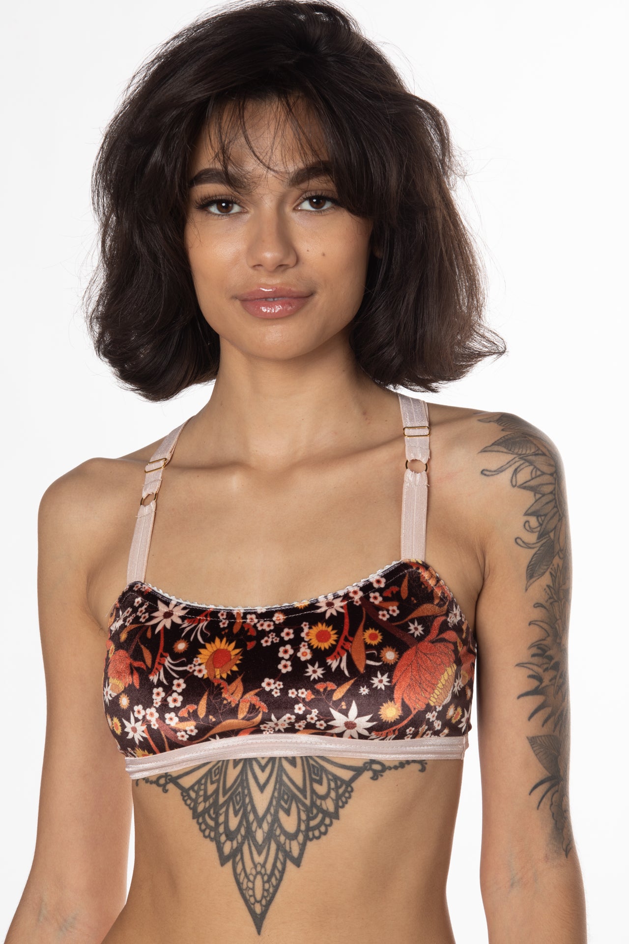Starfield Crossback Velvet Bralette