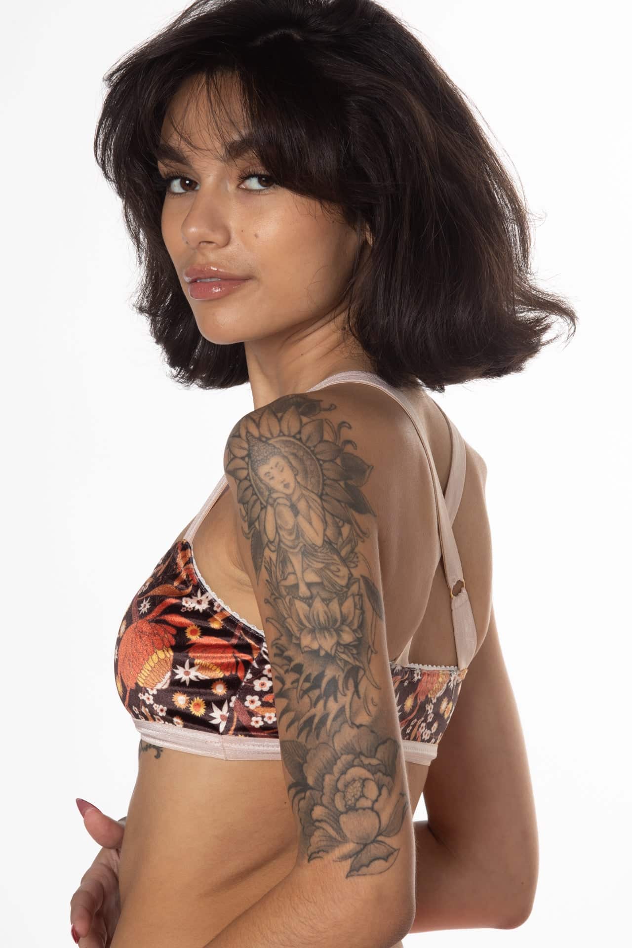 Starfield Crossback Velvet Bralette