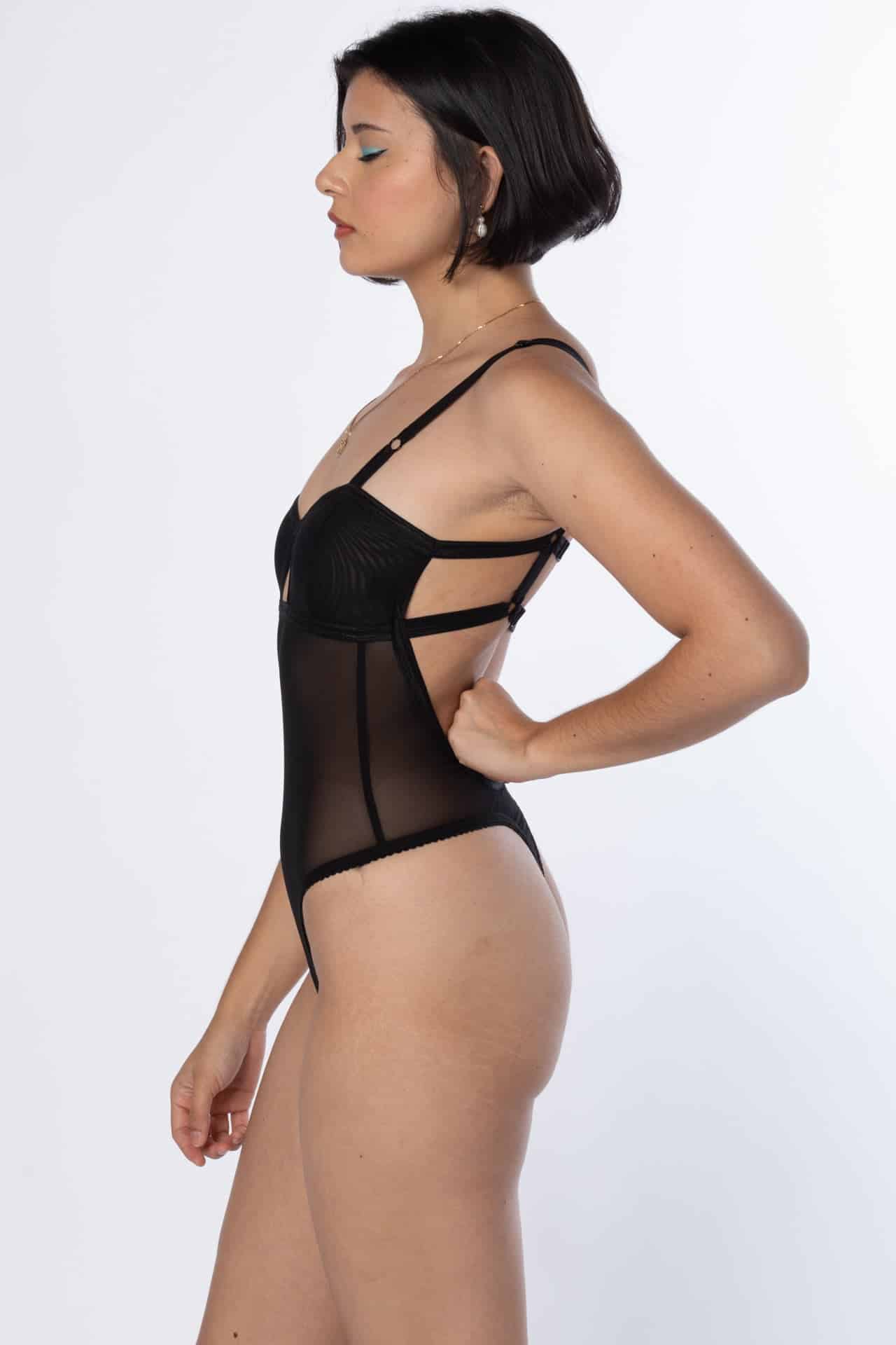Jag Mesh Thong Bodysuit