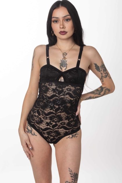 Lace Ouvert Bodysuit