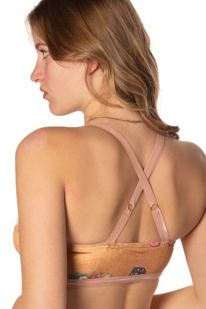 Velvet Crossback Bralette
