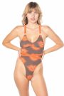 Cotton Pirouette V Neck Thong Bodysuit