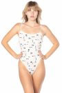 Cotton Strappy Thong Bodysuit