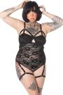 Lace Ouvert Harness Bodysuit