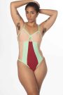Paradise Cove Paneled Cheeky One-Piece Swimsuit