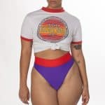 Spring Break High Waisted Cheeky Swim Bottom