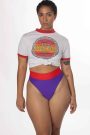 Spring Break High Waisted Cheeky Swim Bottom