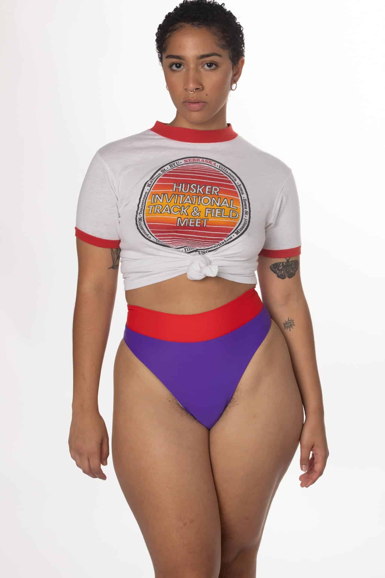 Spring Break High Waisted Cheeky Swim Bottom