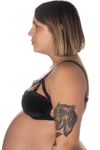 Velvet V Strap Nursing Bralette