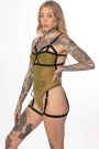 MESH HARNESS THONG BODYSUIT