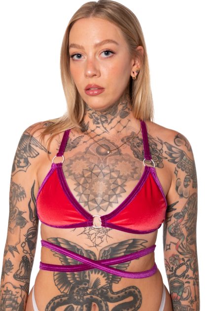 Volcanic Velvet Pirouette Swim Top