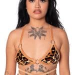 Lynx Velvet Pirouette Swim Top