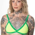Grasshopper Triangle Swim Top