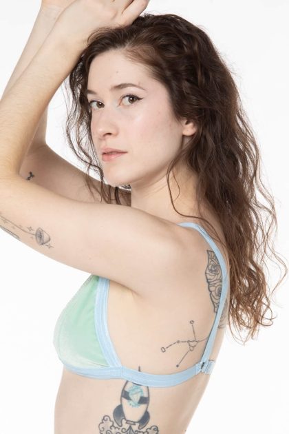 Velvet Triangle Bralette