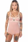 Cotton V Strap Nursing Bodysuit