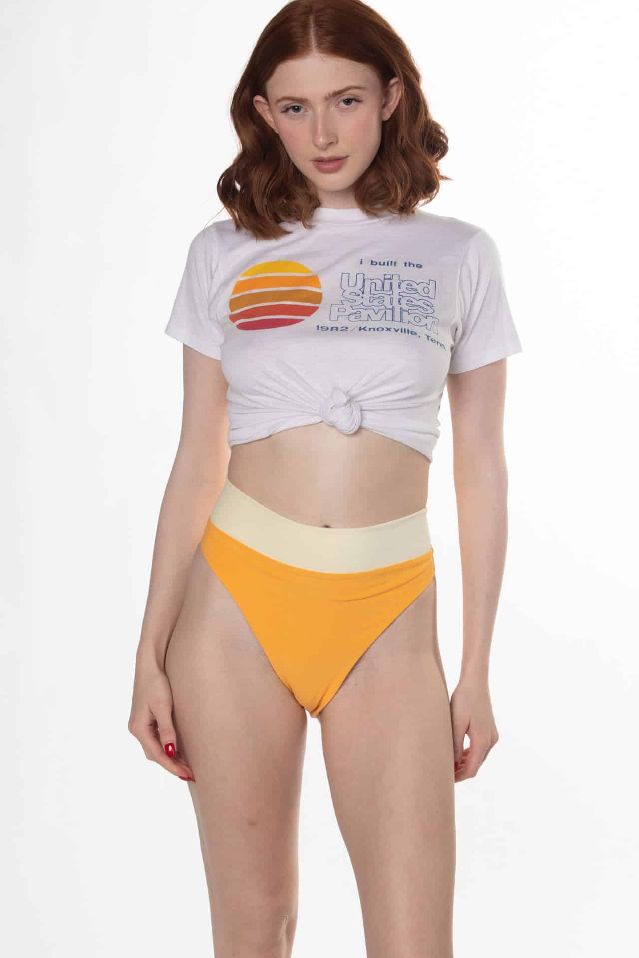 Citrus Twist Cheeky Swim Bottom