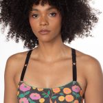 Ultra Chronic Printed Cotton Cross Back Bralette