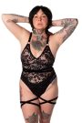 Lace Pirouette Ouvert Harness Bodysuit