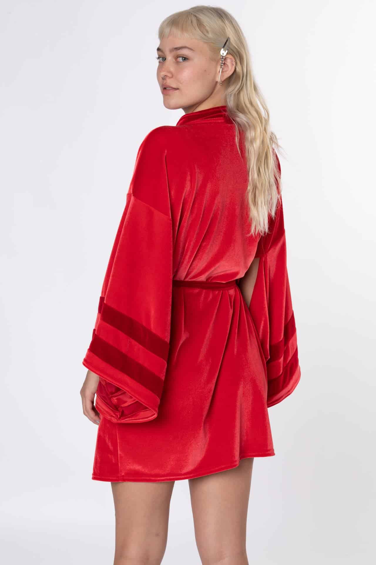 VELVET SHORT ROBE