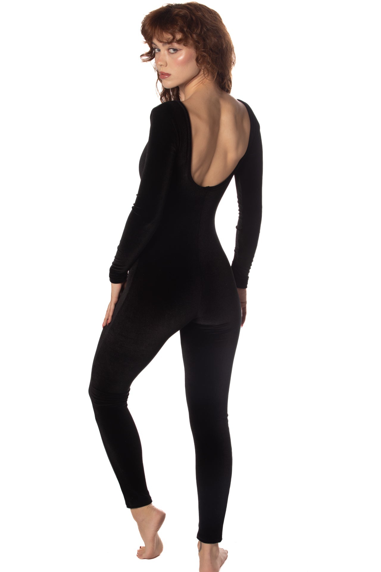 Mamba Velvet Long Sleeve Catsuit