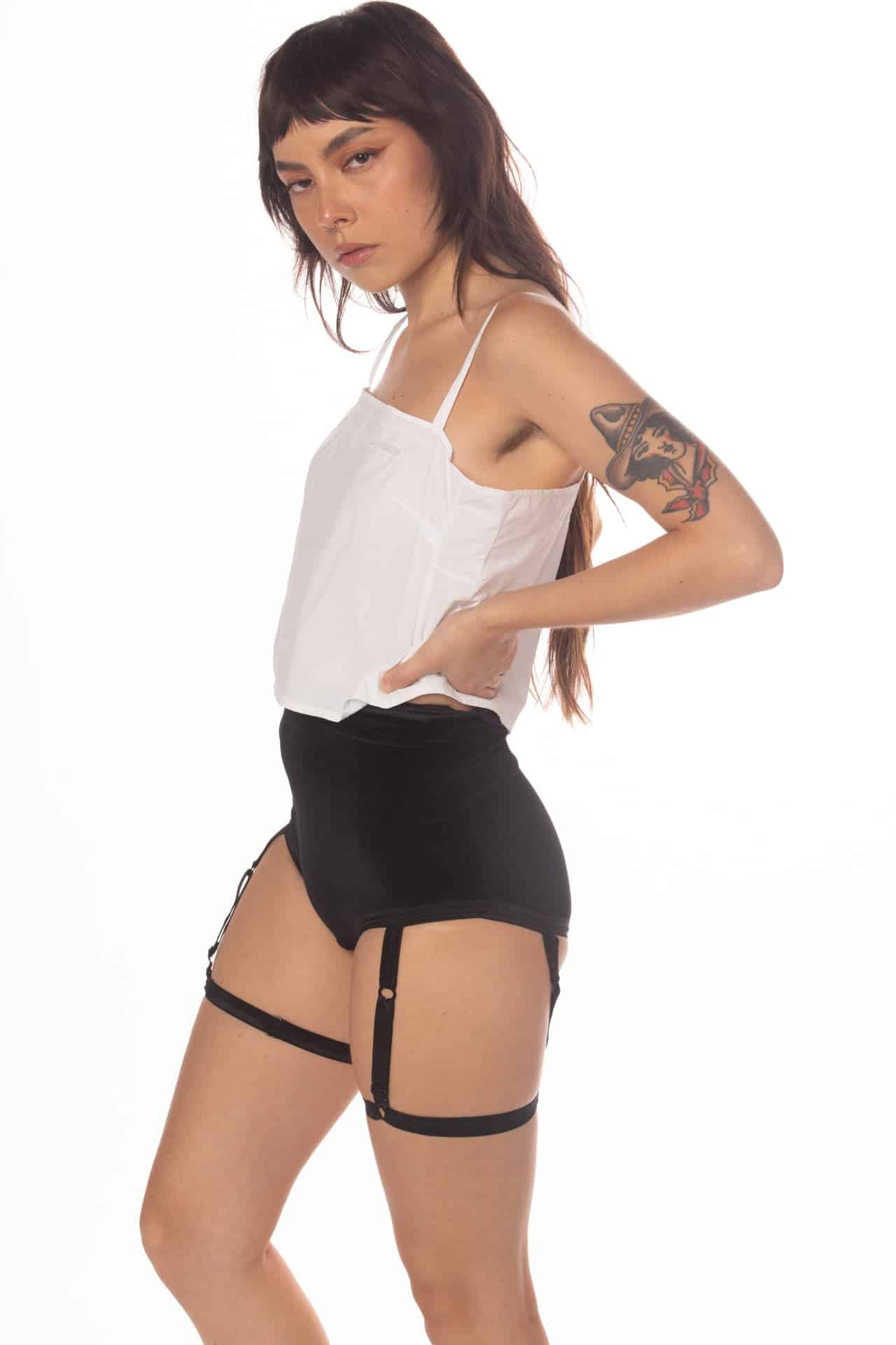 Mamba Velvet Ouvert Harness Underwear