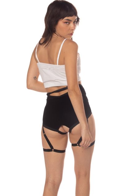 Mamba Velvet Ouvert Harness Underwear