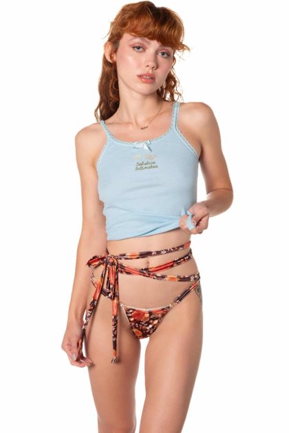 VELVET PIROUETTE LOW-RIDER THONG UNDERWEAR